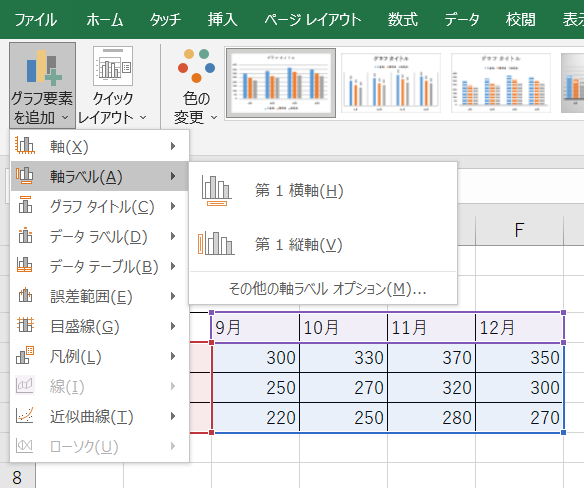&ldquo;軸ラベル&rdquo;