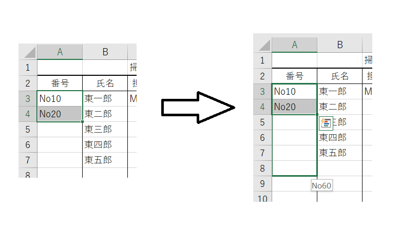 &ldquo;連続データの入力1&rdquo;